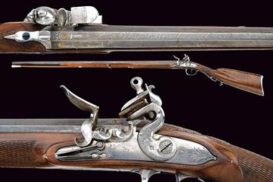 Auguste Bizalion & Cie., Fucile a pietra focaia mancino, St. Etienne (ca. 1825-1830)