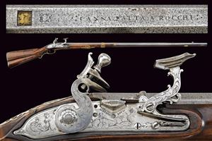 A fine and long snaphaunce gun by Gaetano Botti
