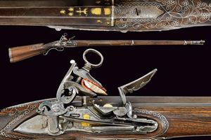 An elegant miquelet lock gun