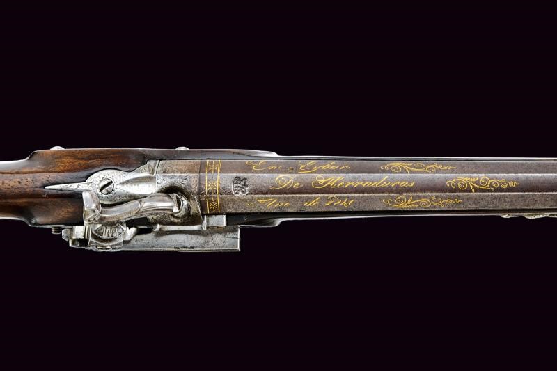 Eibar, Fucile a luminello alla catalana, mezza cassa in radica (1847)