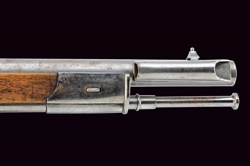 Carabina a luminello tipo svizzero, mod. 1851 (Genova), con baionetta, 1860