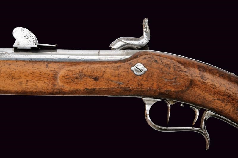 Carabina a luminello tipo svizzero, mod. 1851 (Genova), con baionetta, 1860
