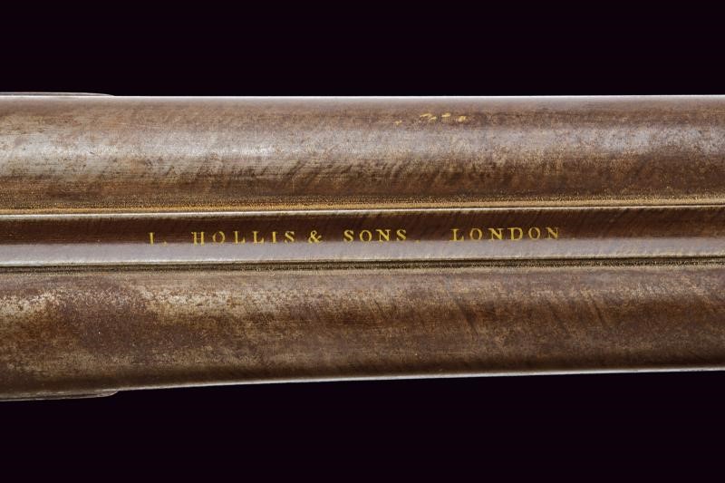 Hollis, Doppietta a luminello, canne lisce giustapposte in metallo, metà del XIX secolo