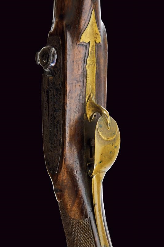 Michele Cognietti, Raro fucile a luminello con cane a percussione laterale, 1829