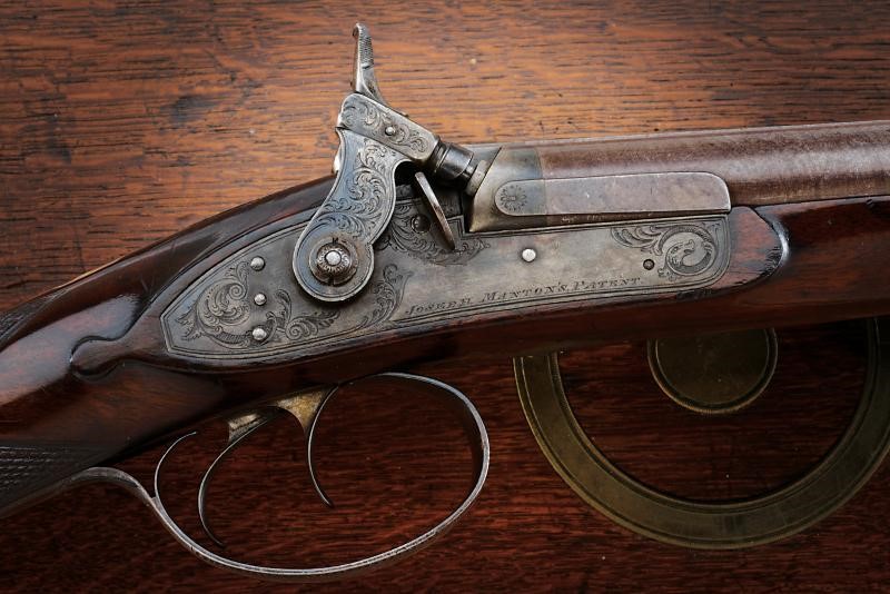 Joseph Manton, Doppietta a luminello in cassetta, canne in damasco (cal. 17,4 mm) – prima metà XI...