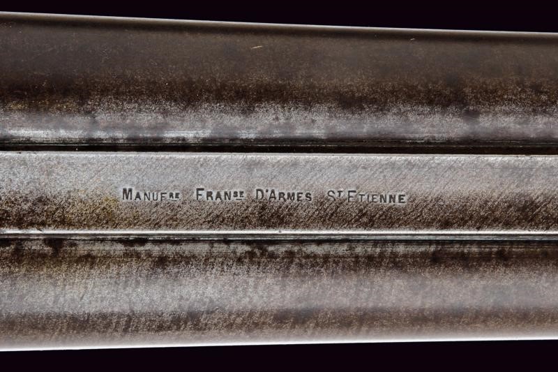 St. Etienne, Bella doppietta a spillo, punzonatura e incisioni, cal. 17 mm (16 gauge), circa 1870