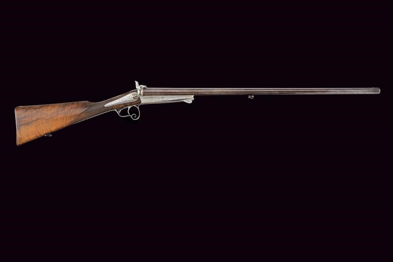 St. Etienne, Bella doppietta a spillo, punzonatura e incisioni, cal. 17 mm (16 gauge), circa 1870
