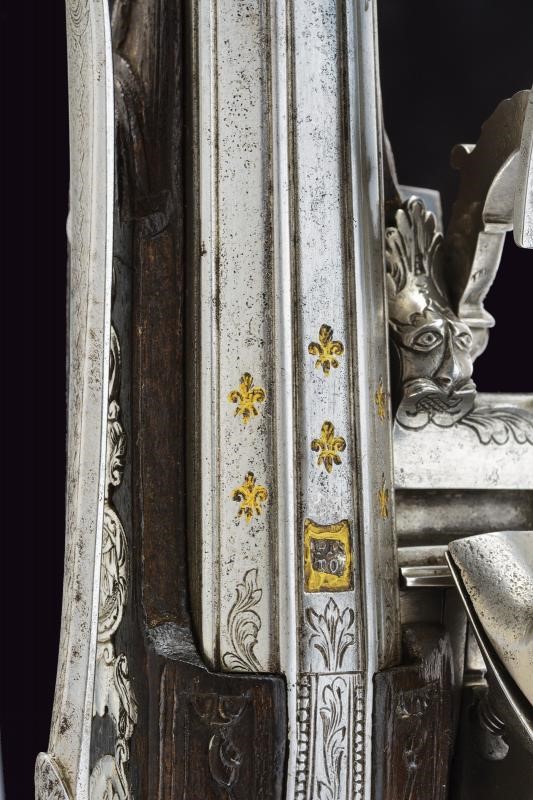C.Z., Coppia di pistole alla fiorentina, canne lisce a due ordini incise e marcate 1775