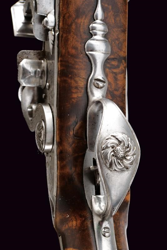 Pistole da fonda alla fiorentina, Toscana, canne lisce a due ordini (circa 1700)