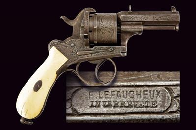 E. Lefaucheux, Revolver a spillo, tecnica “Belgio”, circa 1870
