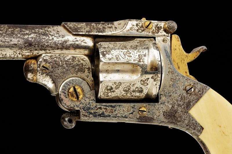 Arma da fuoco, revolver a percussione centrale con tamburo a cinque colpi, cal. 8,8 mm, circa 188...