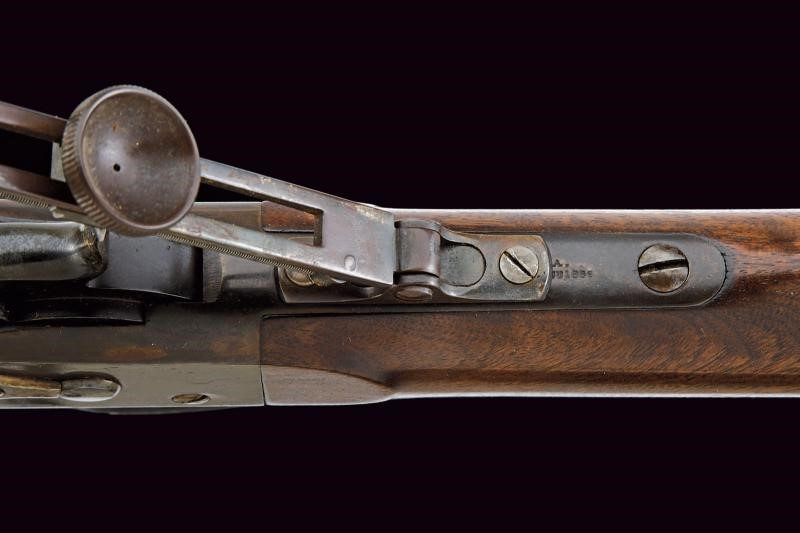 Remington, Fucile da bersaglio a colpo singolo a retrocarica, canna rigata ottagonale, cal. 10 mm...