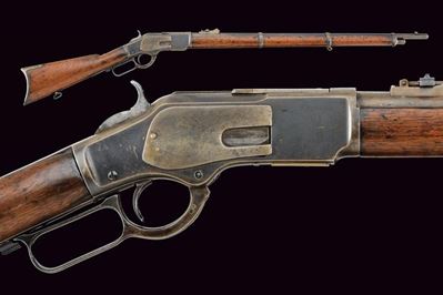 Fucile Winchester Model 1873 Musket, carabina/lanciatore a percussione, metallo e legno (USA), ci...