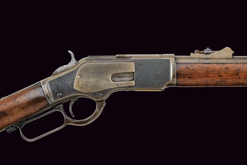 Fucile Winchester Model 1873 Musket, carabina/lanciatore a percussione, metallo e legno (USA), ci...