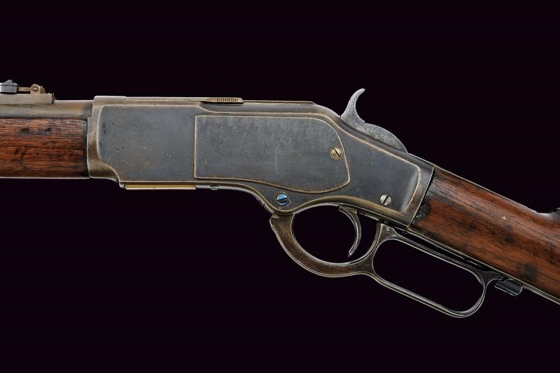 Fucile Winchester Model 1873 Musket, carabina/lanciatore a percussione, metallo e legno (USA), ci...