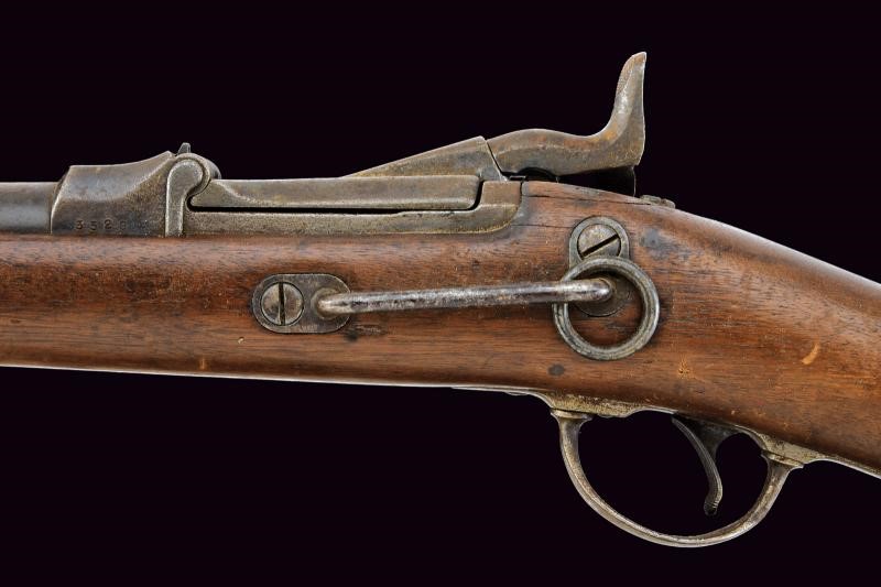 Carabina Model 1873 “Trapdoor”, arma USA, canna rigata e otturatore a percussione centrale