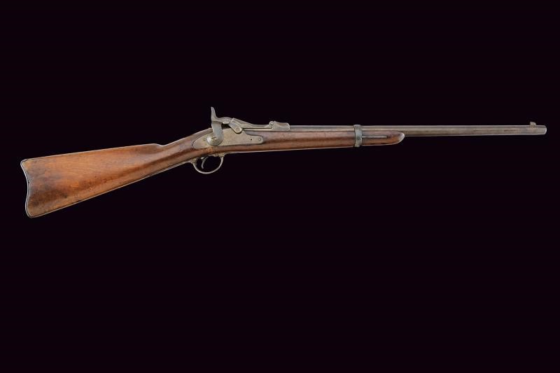 Carabina Model 1873 “Trapdoor”, arma USA, canna rigata e otturatore a percussione centrale