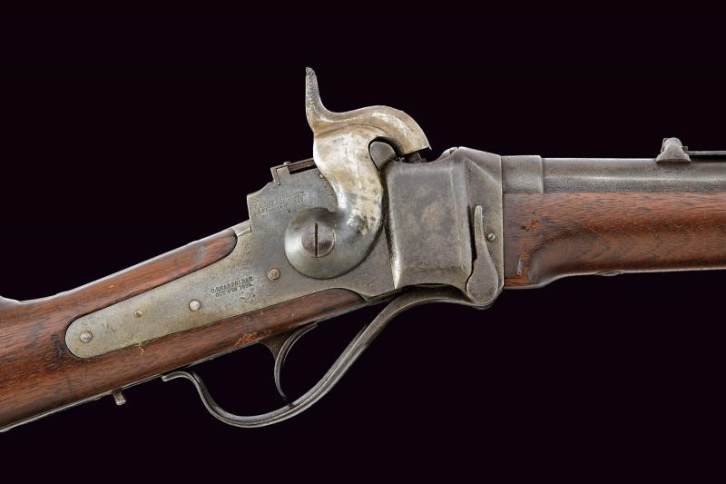 Sharps, New Model 1863 Carbine, carabina a retrocarica a luminello (non convertita)