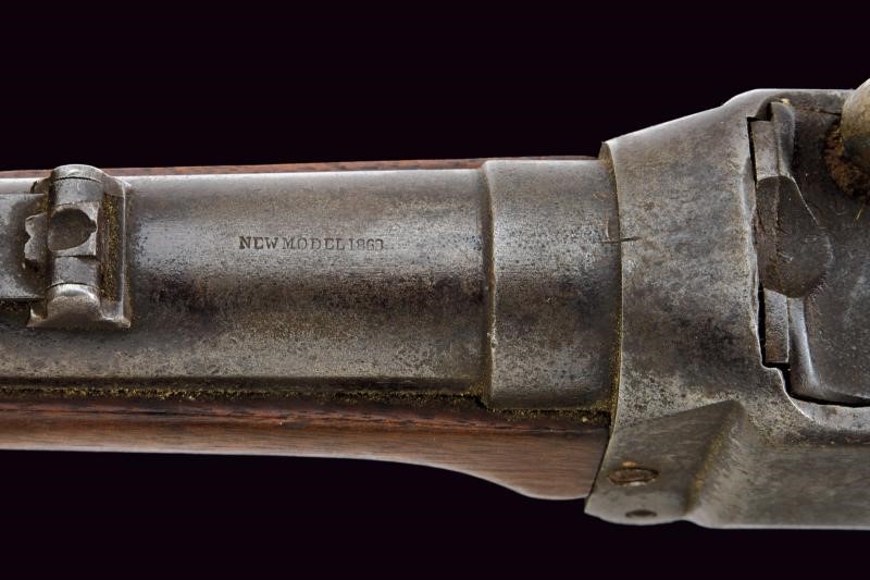 Sharps, New Model 1863 Carbine, carabina a retrocarica a luminello (non convertita)