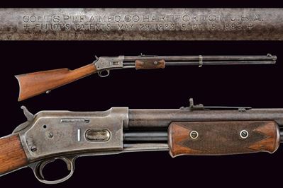 Colt, Lightning Slide Action Medium Frame, First Type (1886) — pistola a scorrimento con sicura a...