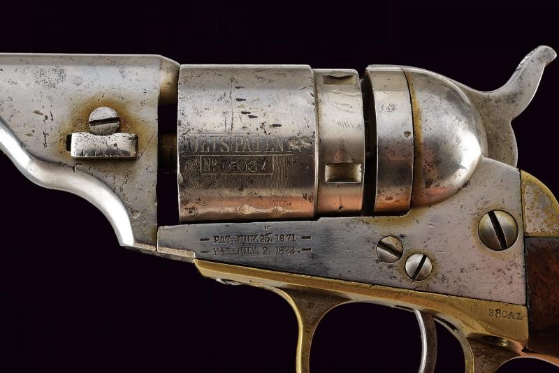 Arma da fuoco, revolver a tamburo 3-1/2" calibro .38, canna tonda rigata, in cassetta