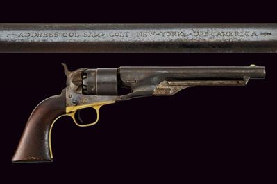Colt, Revolver Army Model 1860, .44, carabina 35 cm, 1862