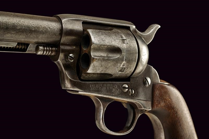 Colt, Single Action Army Revolver (1875), .44-40, metallo inciso e marcature originali