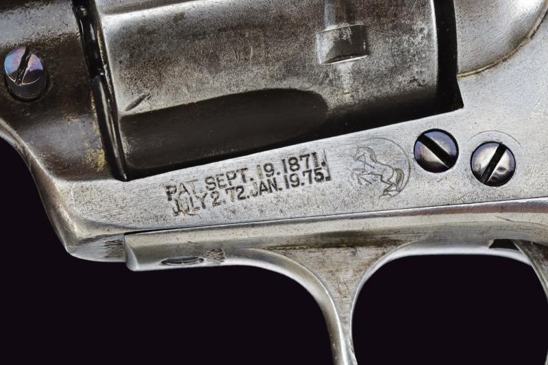 Colt, Single Action Army, Mod. 1873 revolver a tamburo per cartucce .38 W.C.F., canna rigata