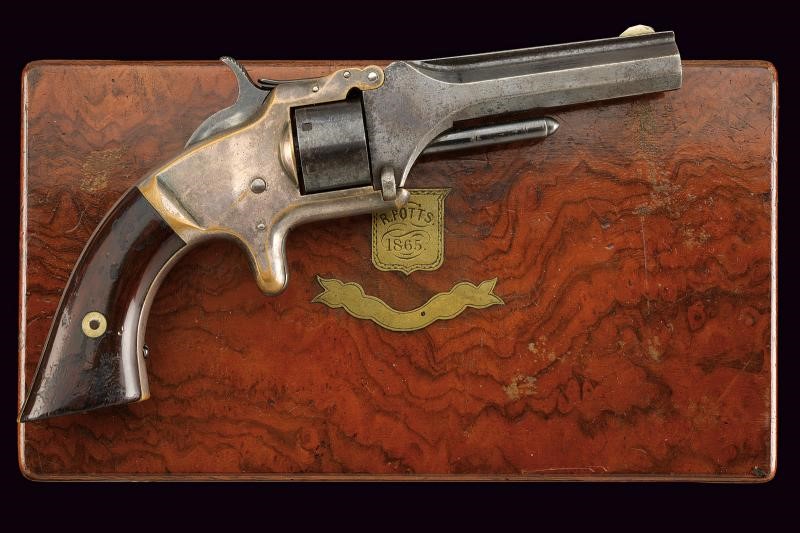S&W, Model No. 1 Second Issue Revolver in calibro .22 RF short, in cassetta originale