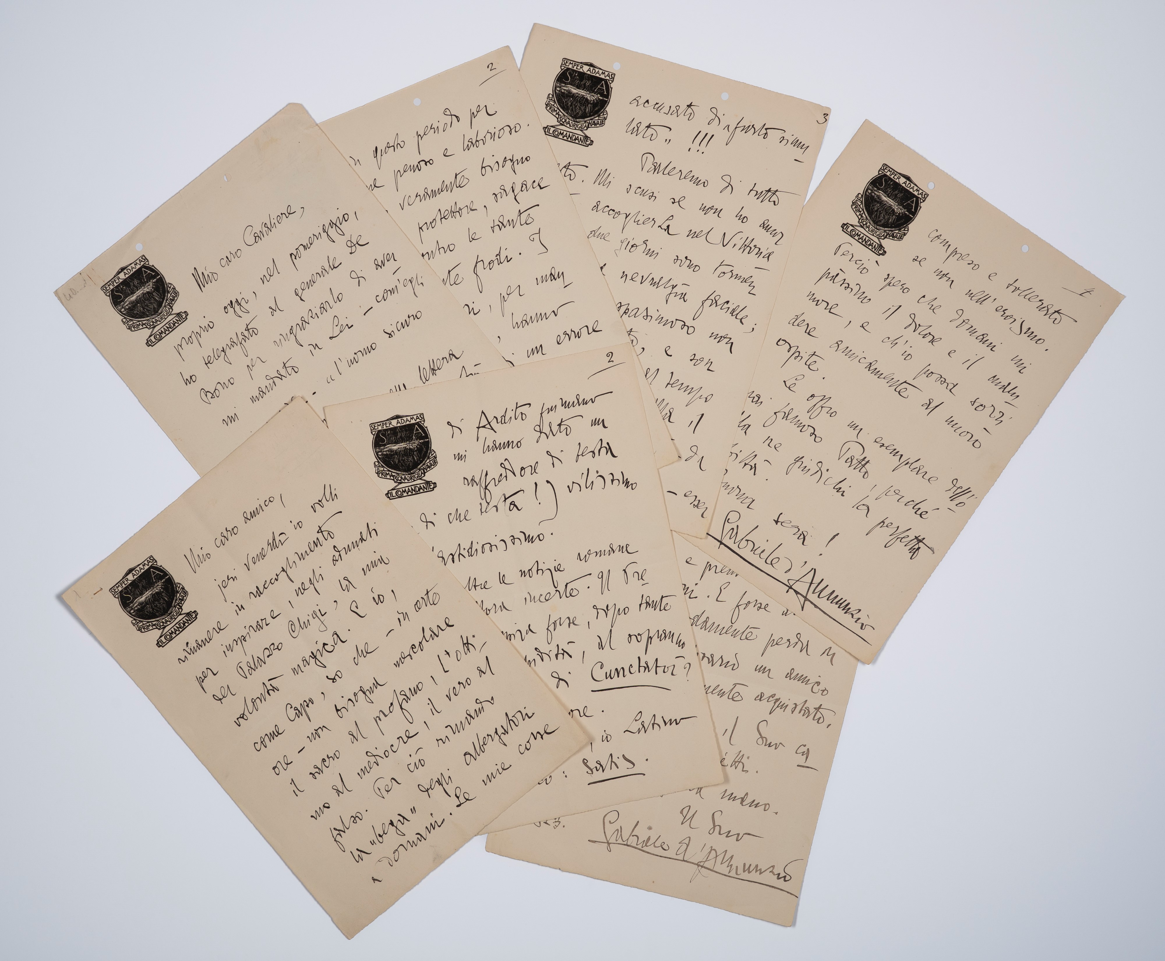 Gabriele D'annunzio - Gabriele d’Annunzio, Carteggio epistolare con Giovanni Rizzo (83 lettere au...