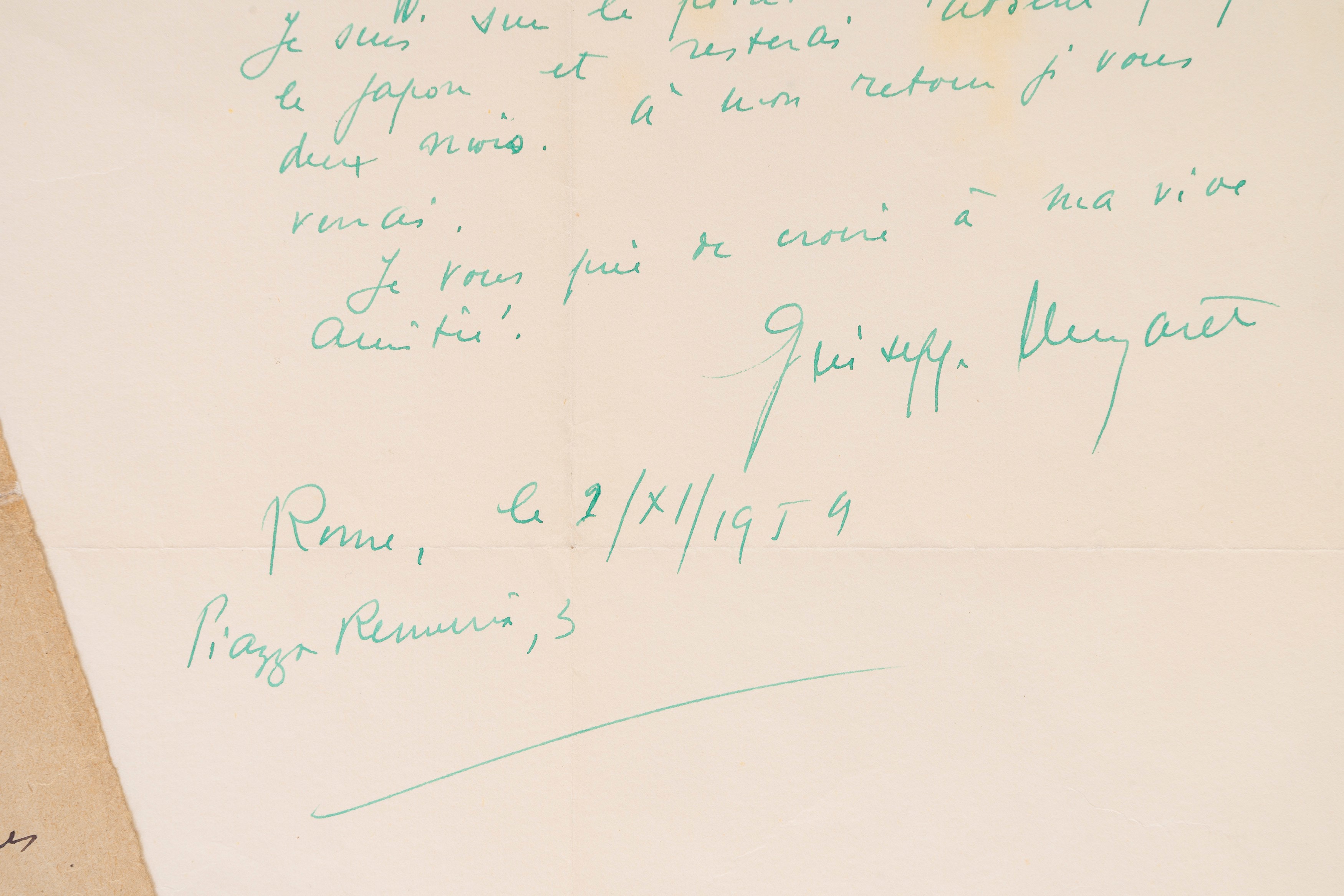 Lettera a Marthe Roux