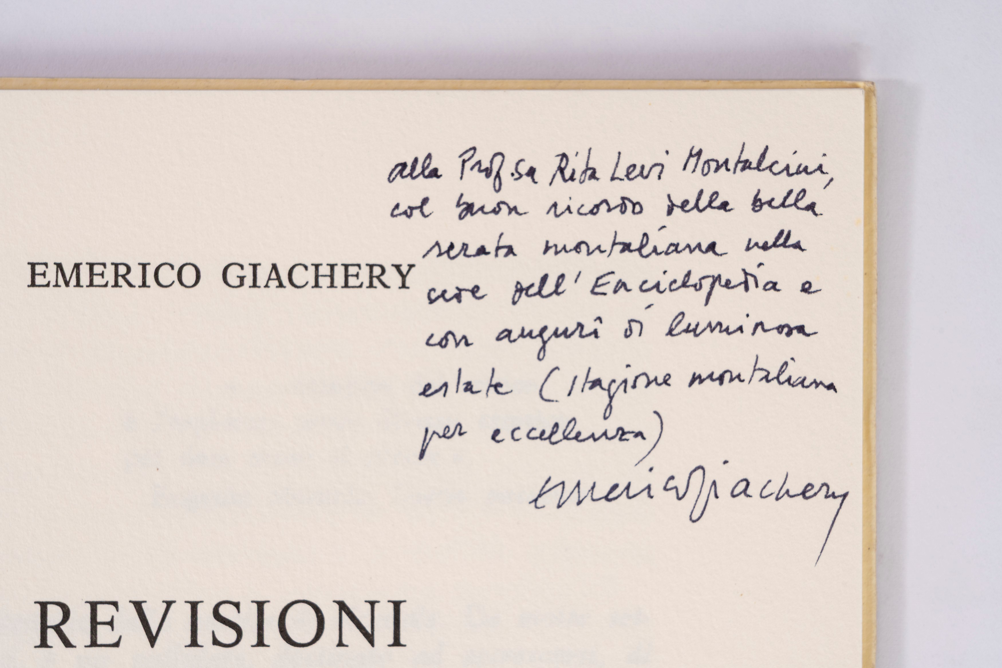 Revisioni montaliane
