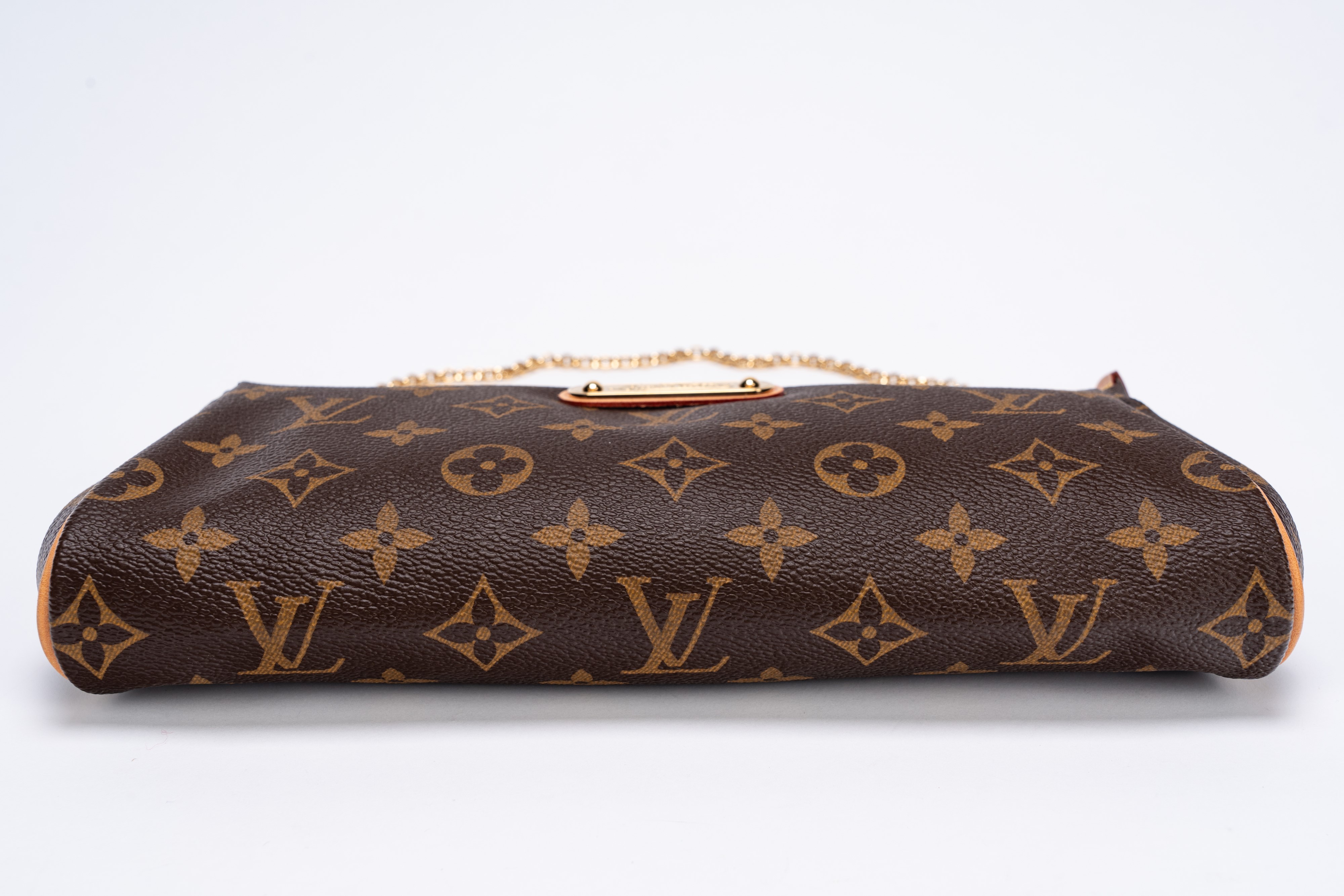 Louis Vuitton - Borsa “Eva”, tela con profili in pelle e tracolla a catena (2008)