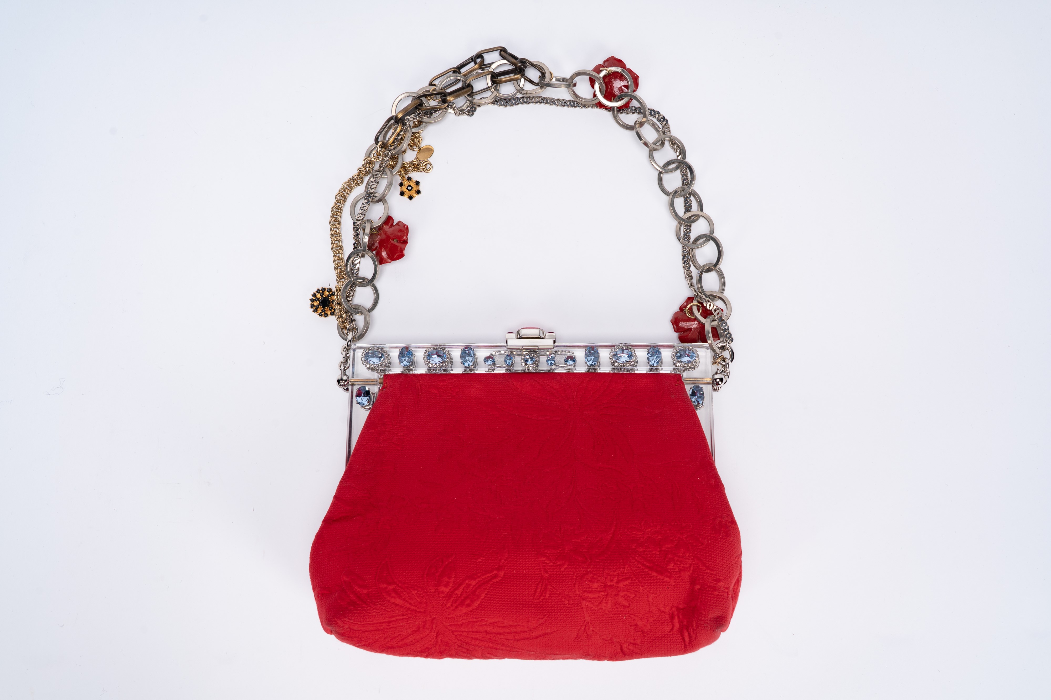 Dolce & Gabbana - Borsa in broccato a rilievo floreale