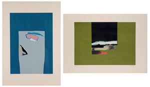 Lot of two lithographs