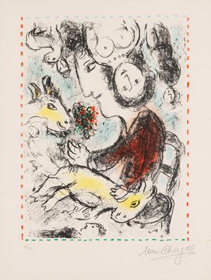 L'artiste &agrave; la ch&egrave;vre