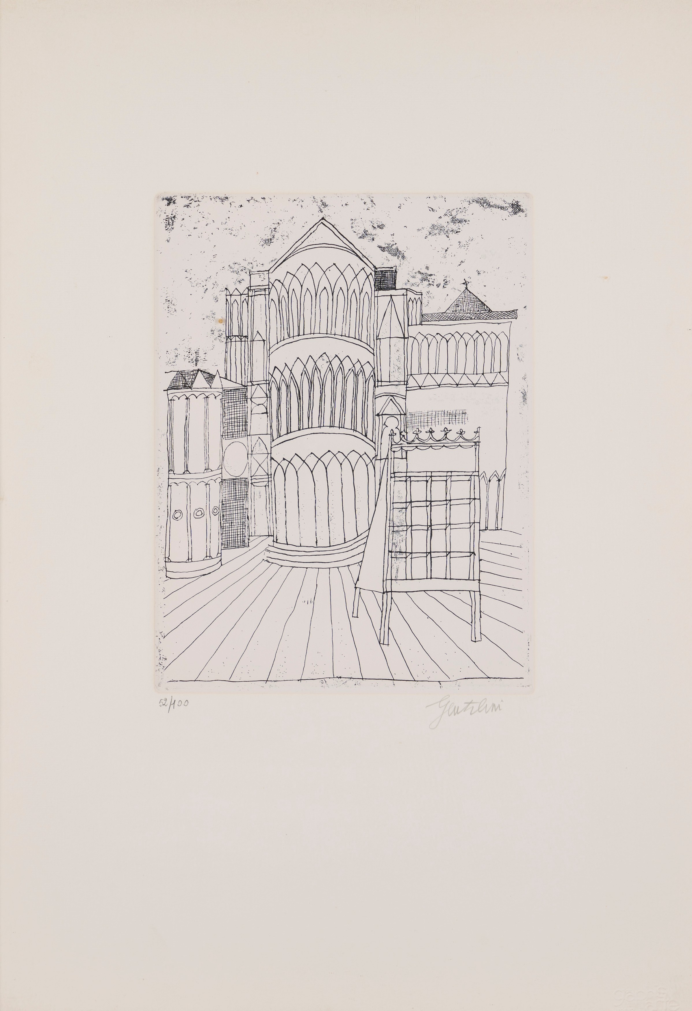 Autori Vari - Cattedrale / Fanciulla distesa (1984) / Binario morto: tre incisioni in cornice