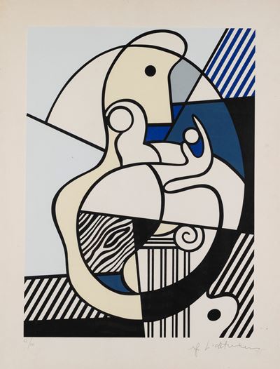 Hommage to Max Ernst, litografia a colori (edizione 64/100), 1975