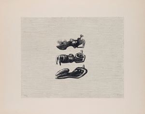 Three Reclining Figures with Land Background