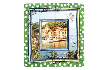 Foulard in seta a stampa Portofino (2015)