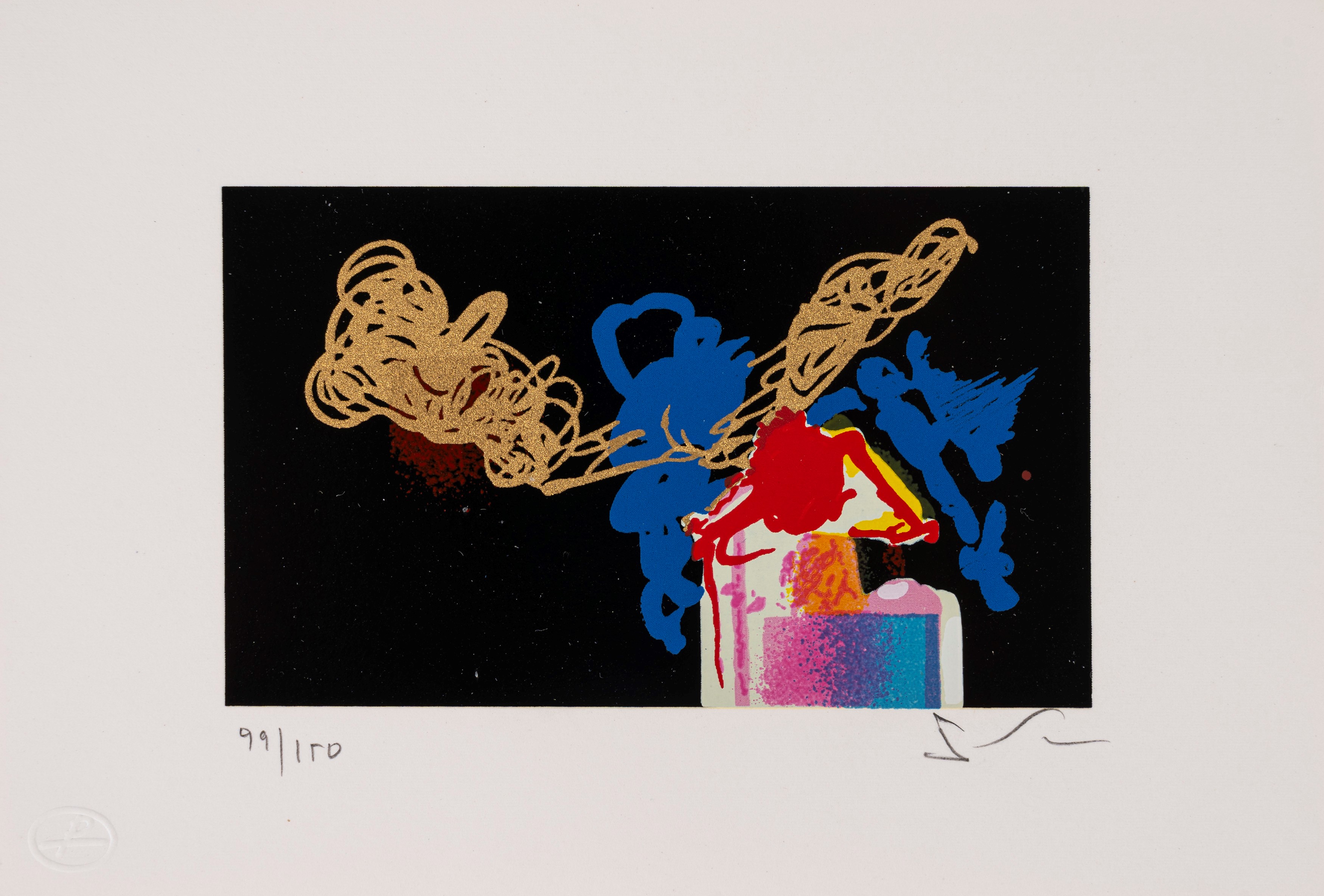 Mario Schifano - Minigrafiche: cartella con 5 miniserigrafie a colori (es. 99/150), 1992