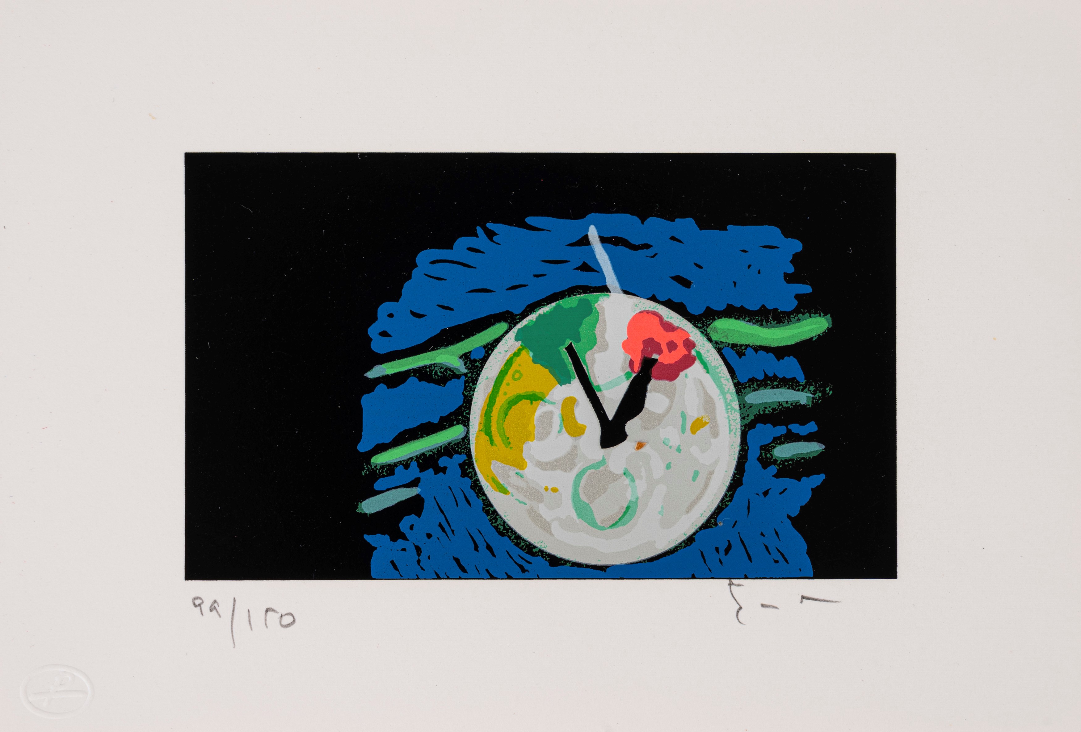 Mario Schifano - Minigrafiche: cartella con 5 miniserigrafie a colori (es. 99/150), 1992