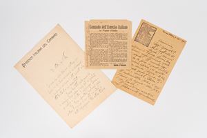 Lettere tra Tomaso Cartosio (e altri) e il prof. Ernesto Villa - Fiume, 1919-1921 