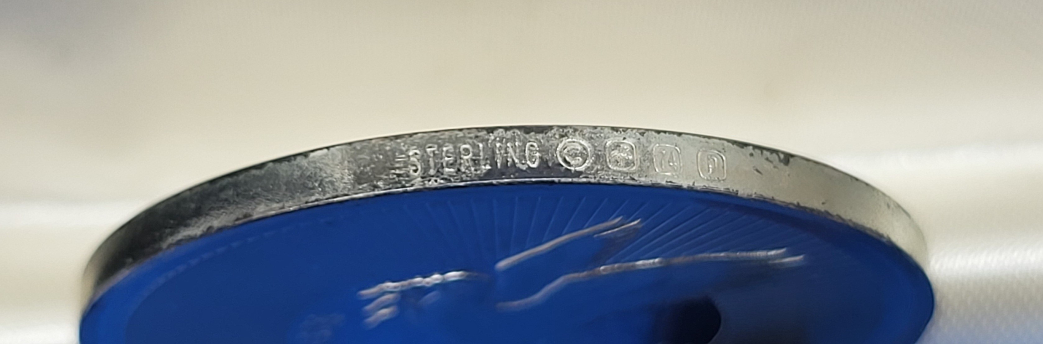 Medaglia per la pace, argento Sterling 925, con firma del Segretario dell'ONU (1970s)