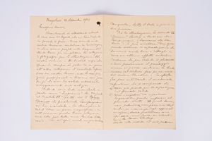 Lettera autografa firmata