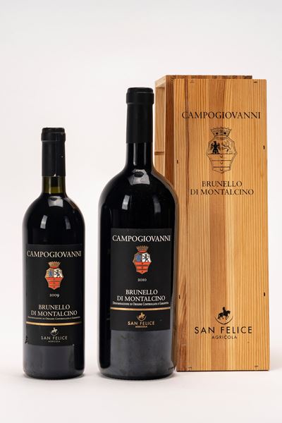 Selezione di San Felice Campogiovanni Brunello di Montalcino DOCG (1 Magnum 2010 e 1 Bottiglia 20...