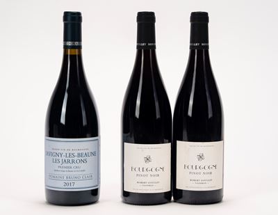 Selezione Borgogna, 3 bottiglie: Bruno Clair (Savigny-les-Beaune Premier Cru) e Robert Goulley (B...