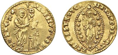 Alvise Contarini, Zecchino del Doge CVI (Venezia), oro