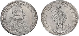 FERDINANDO II DE' MEDICI (1621 - 1670) - Piastra 1638, VI tipo, Firenze.