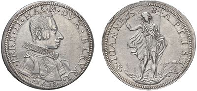 Ferdinando II de' Medici, Piastra 1638 VI tipo, Firenze